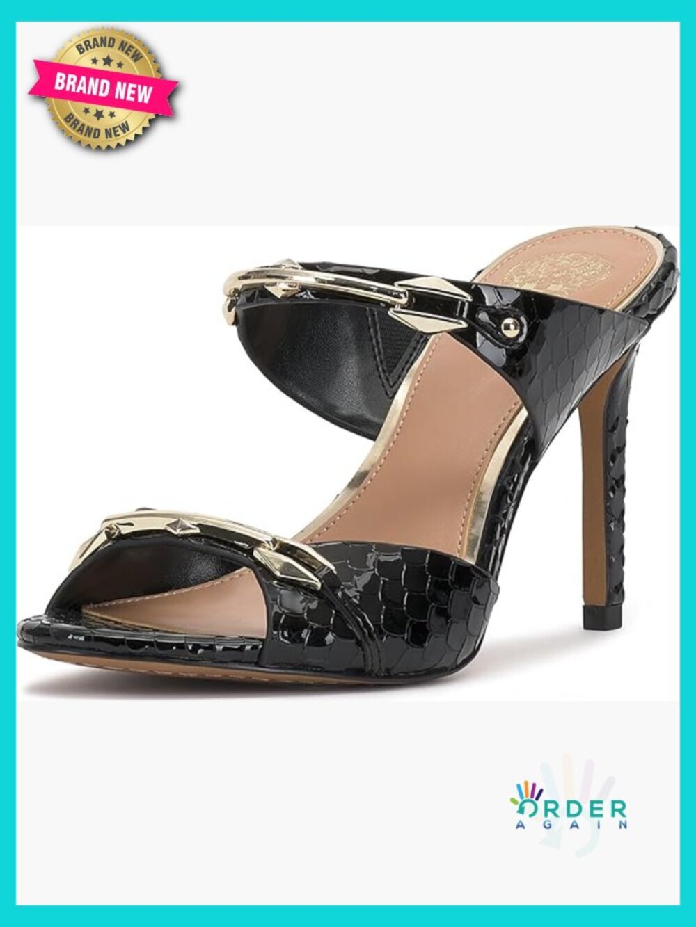 Leather Slingback Heeled Sandals Stiletto Open Toe Slip On Dressy Evening Wear